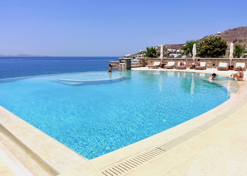 The second pool at Anax Resort and Spa in Mykonos