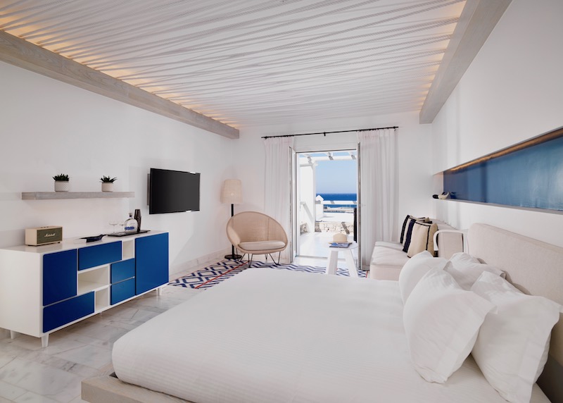 Glam Retreat Room at Mykonos Riviera in Tourlos