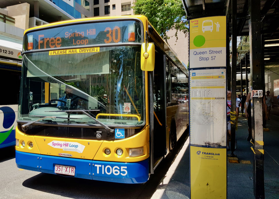 Several buses to downtown and inner-city destinations are free.