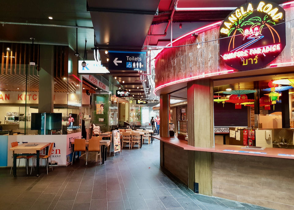Cavill Lane has a lot of Asian cafes.