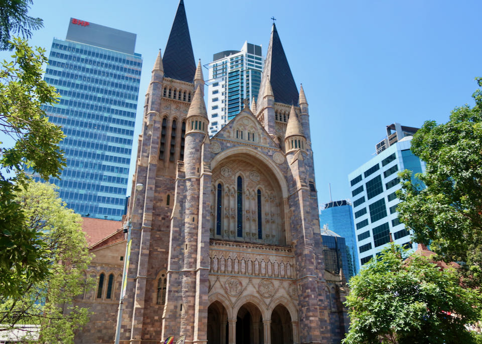 Saint John’s Cathedral is opposite Cathedral Square.