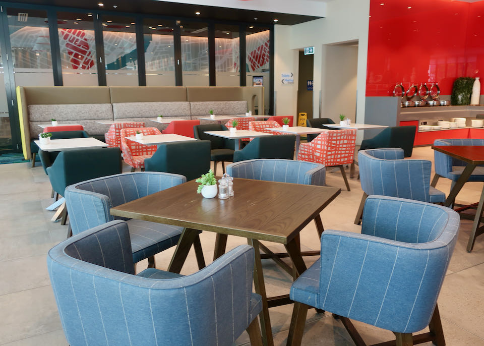 Great Room restaurant is bright and airy.