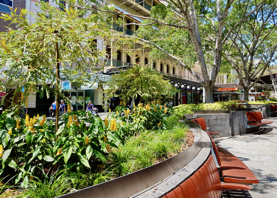 Queen Street Mall is ideal for shopping.