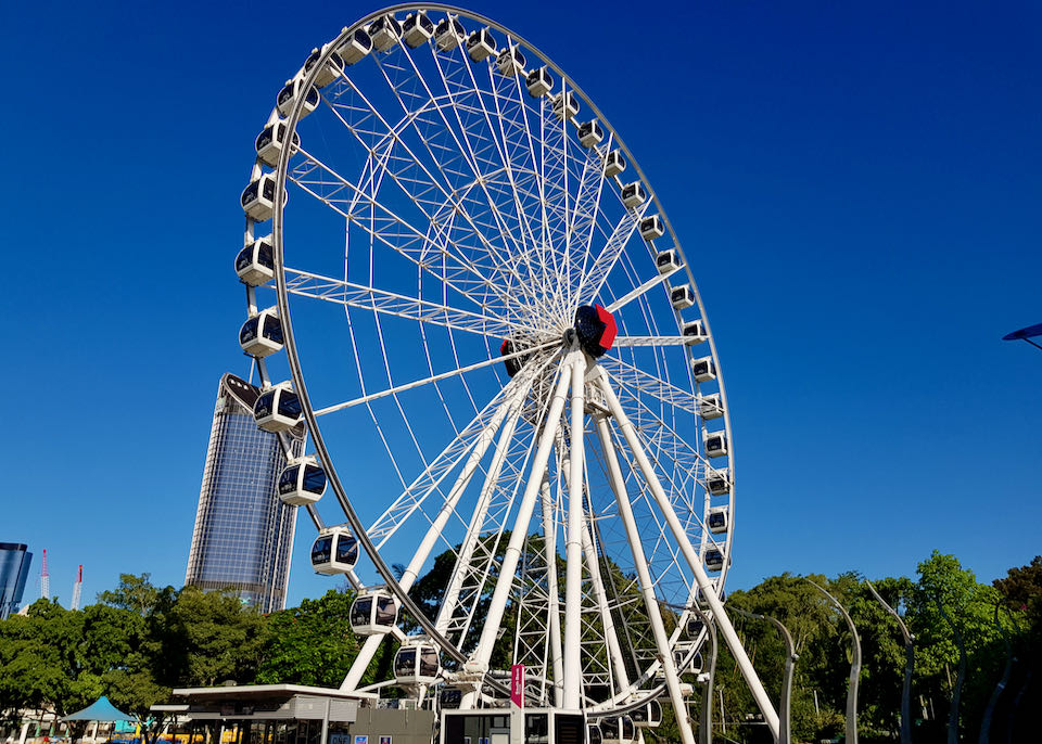 The Wheel of Brisbane is located in South Bank.