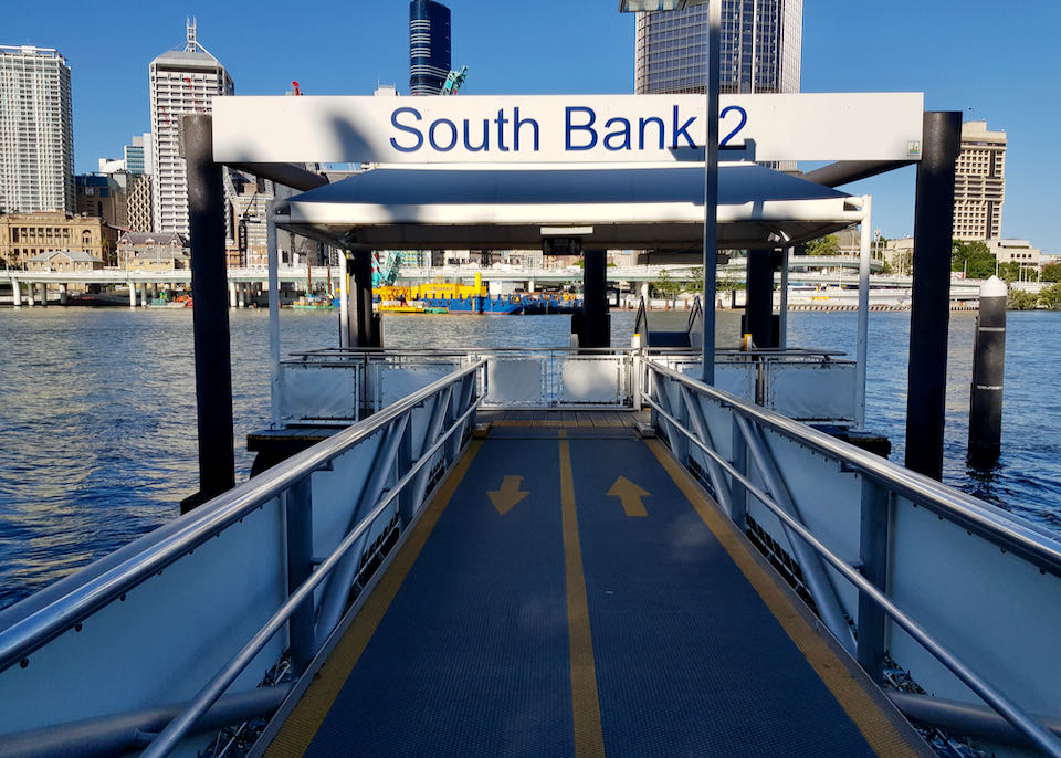South Bank has 2 boat terminals.