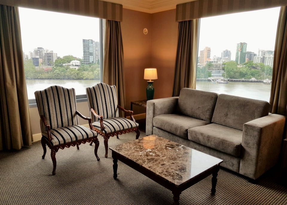 The corner suites offer twice the views.