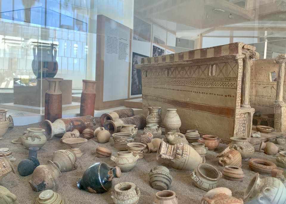 Archaeological Museum in Fira exhibits