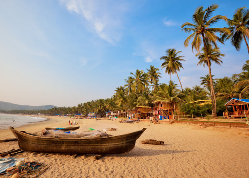 Best time to visit the beaches of Goa, India.