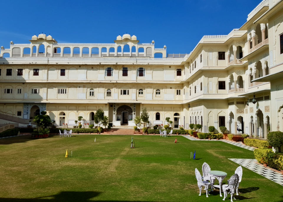 The best former palace Jaipur hotel.