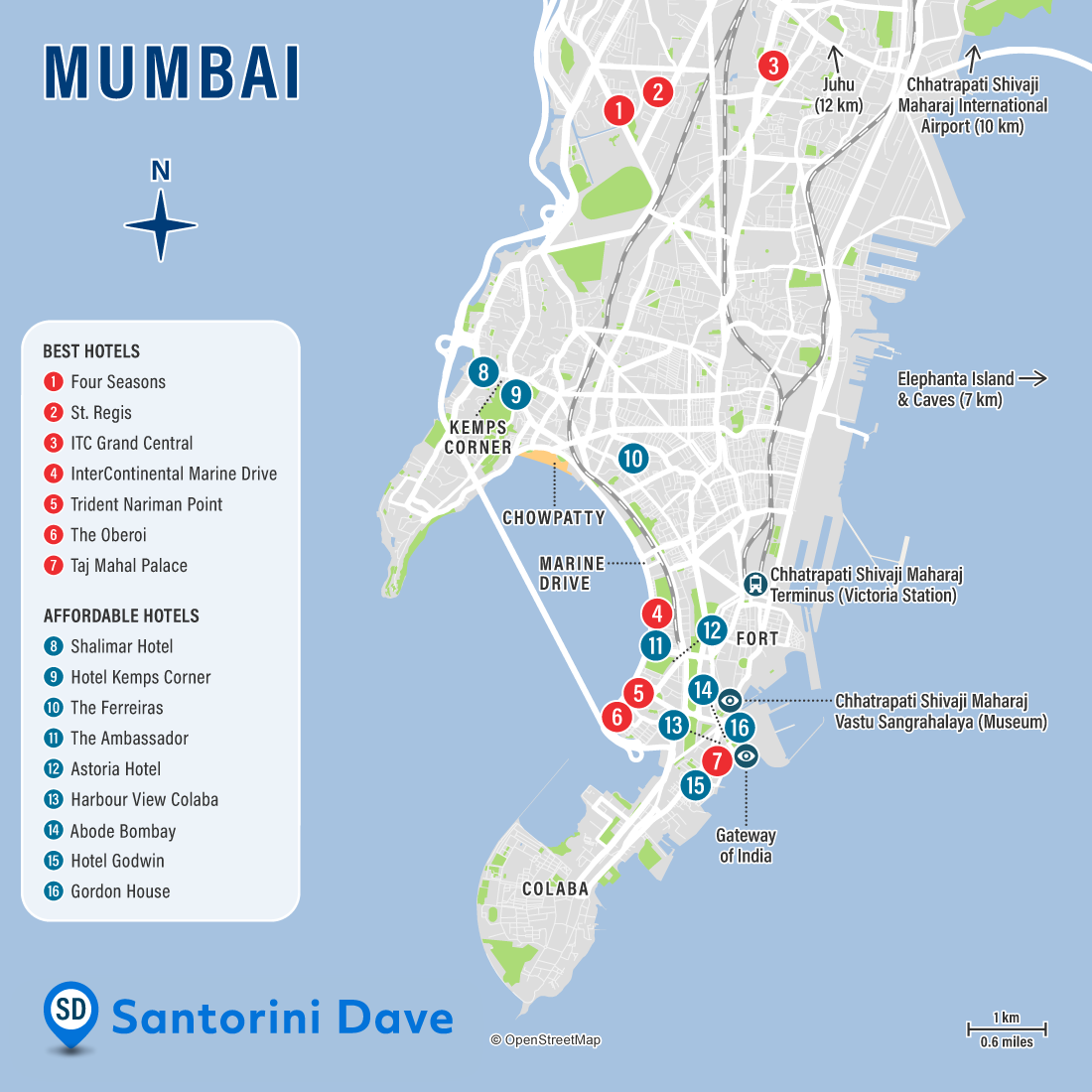 Map of Mumbai Hotels