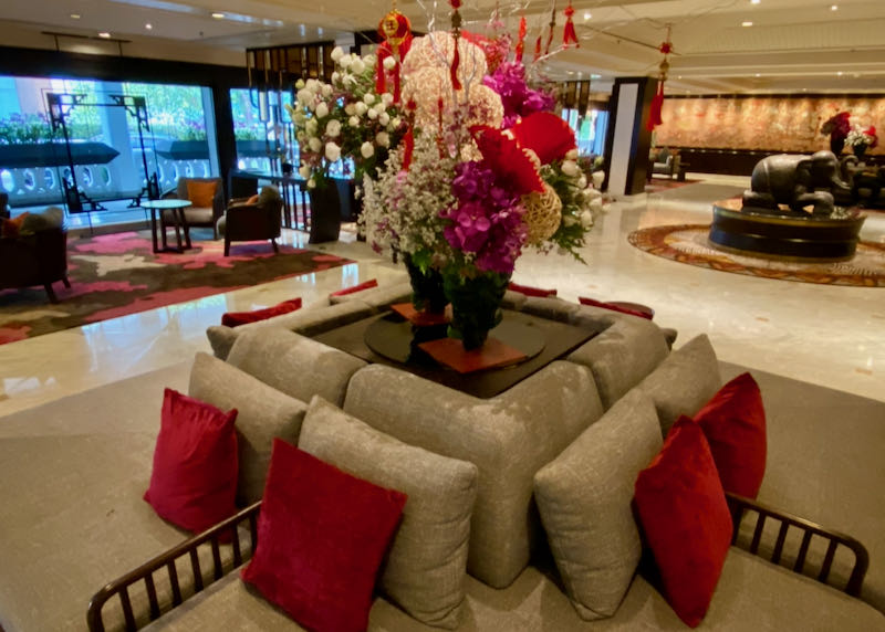 Hotel lobby seating