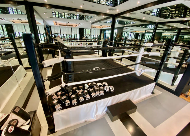 Fitness center Muay Thai ring