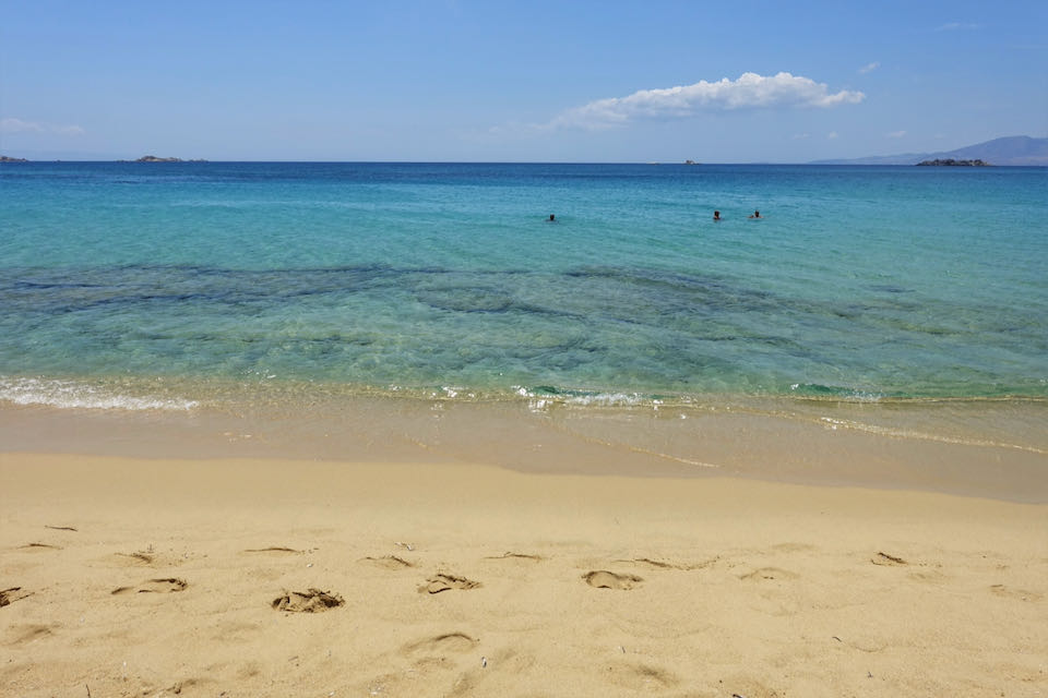 Best beach resorts in Naxos, Greece.