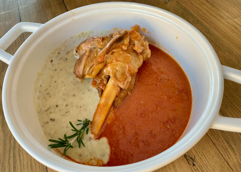 Lamb dish at Misteli Restaurant in Akrotiri