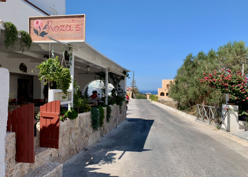 Roza's Restaurant in Vourvoulos, Santorini