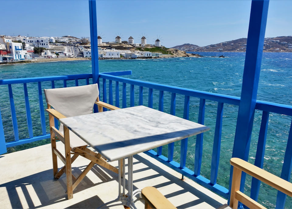 Review of Bluetopia Suites in Mykonos, Greece.