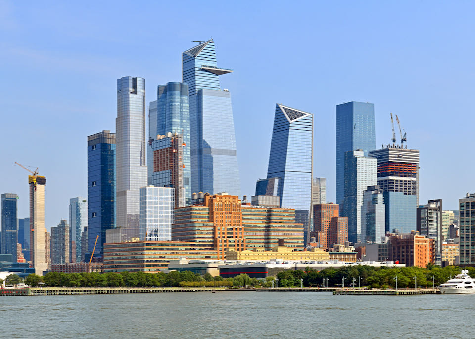 Cityscape of New York City. Hudson Yards Chelsea and Hudson Yards neighborhoods of Manhattan