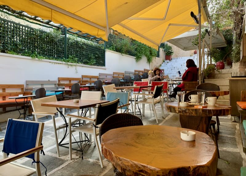 Melina Mercouri Cafe outdoor seating