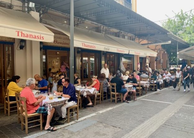 O Thanasis Restaurant in Athens, Greece