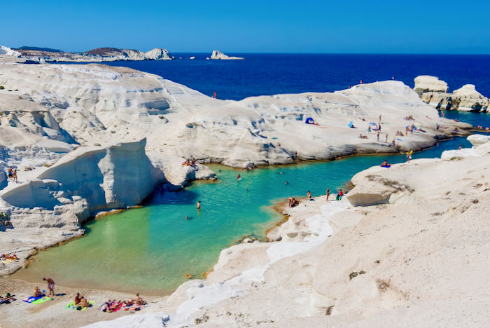 Best place to swim in Milos.