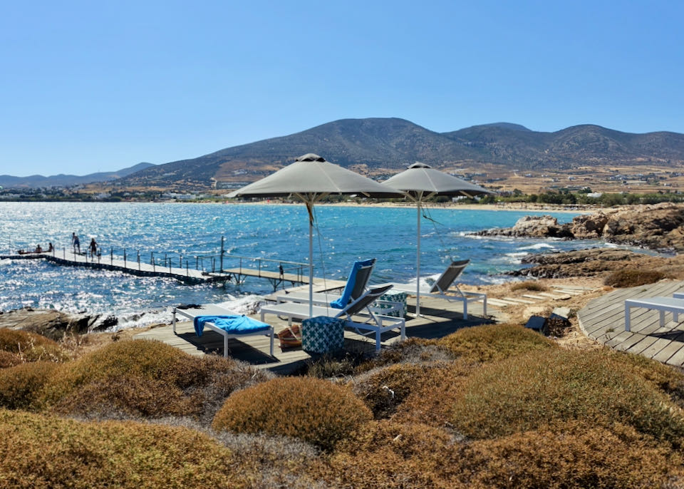 The best beach resort in Paros, Greece.