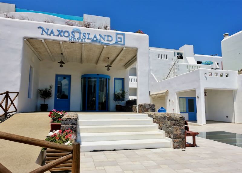 Entrance of Naxos Island Hotel