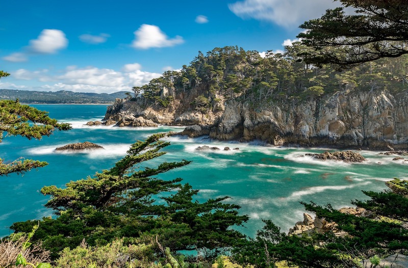 Stunning Bluefish Cove in Point Lobos State Park near Carmel-by-the-Sea