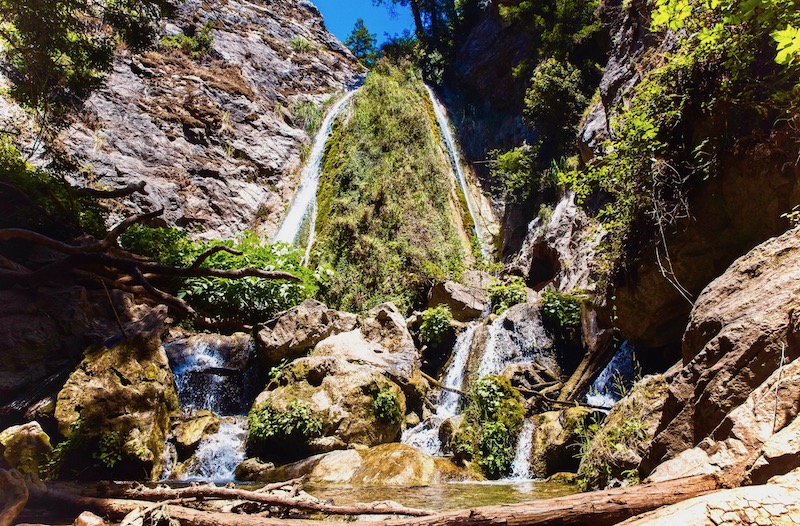 Limekiln Falls in the southern section of Big Sur, California