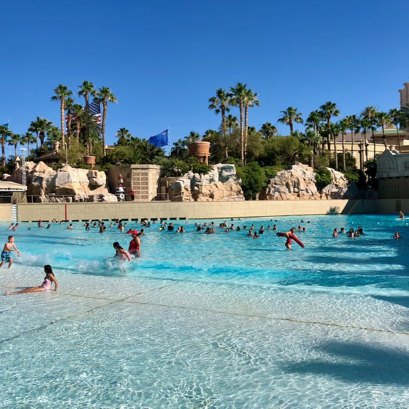 The outdoor pool at the Mandalay Bay Las Vegas.