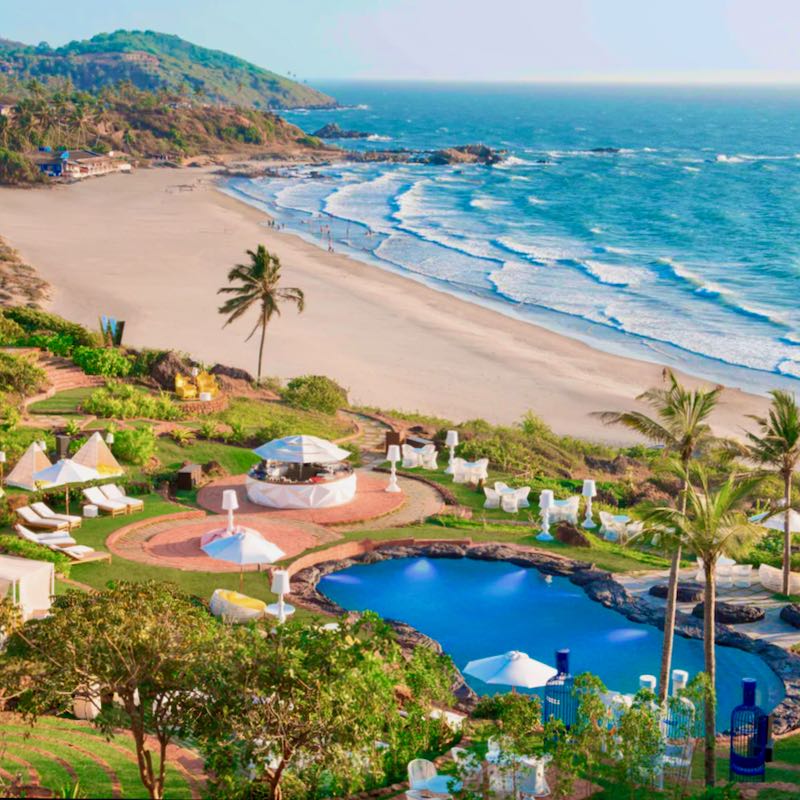 North Goa Beach Resort with Sunset View.