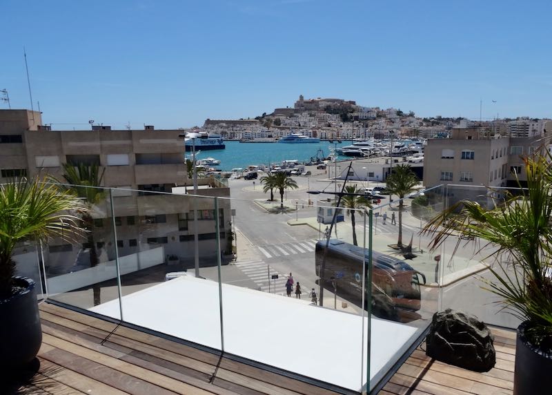 Hotel in Ibiza near ferry terminal.