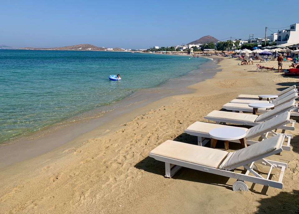 Best beach resort for families in Naxos.