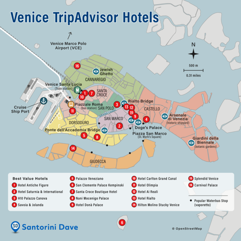 VENICE HOTEL MAP