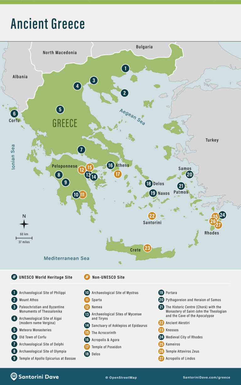 MAPS Of GREECE Cities Greek Islands Ancient Greece Ancient Greece Site Map 768x1227 