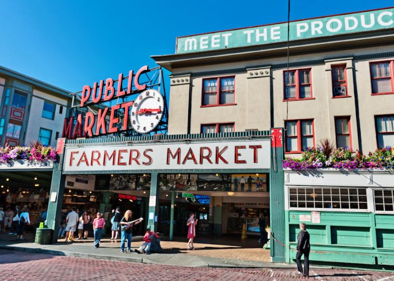 Pike Place Market in downtown Seattle.