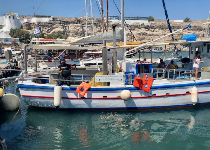 Santorini fishing tour.