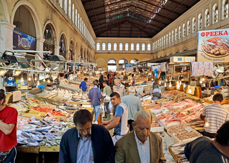 Best market and food tour in Athens.