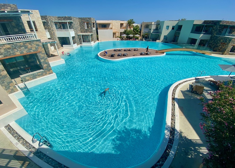 The pool at Ostria Resort in Ierapetra, Lasithi, Crete