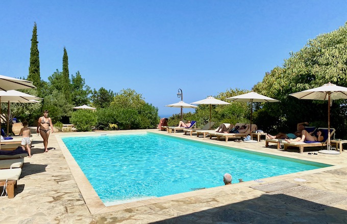 The pool at Kapsaliana Village in Kapsaliana, Crete