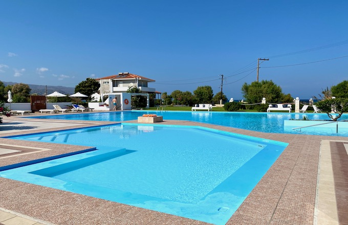Pools at Mrs Chryssana Hotel in Kolymvari, Crete