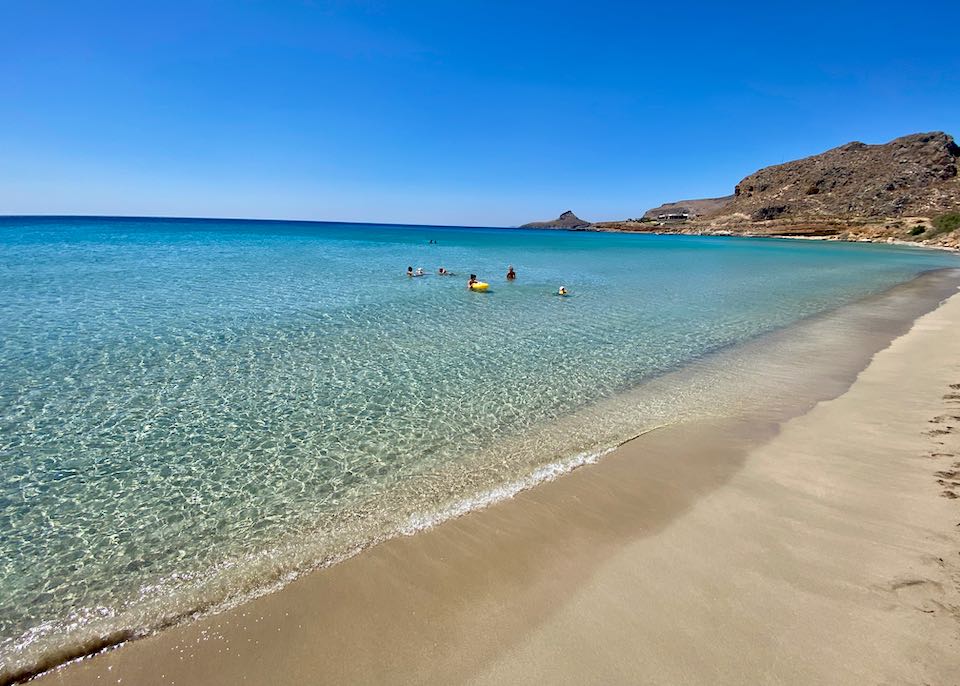 Beach in Crete.