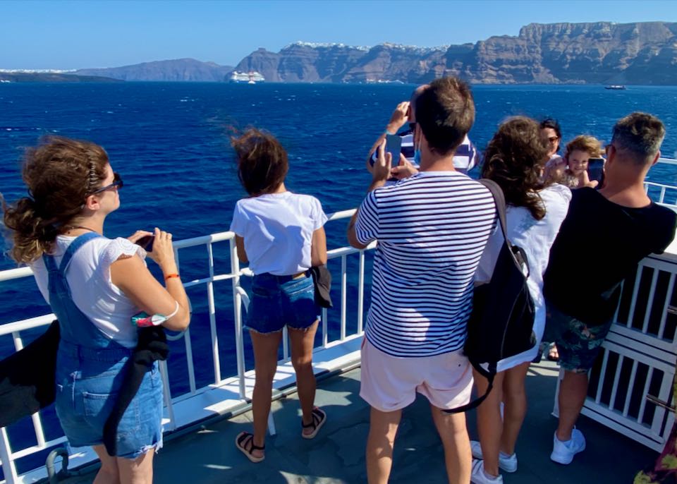 The Crete to Santorini ferry.