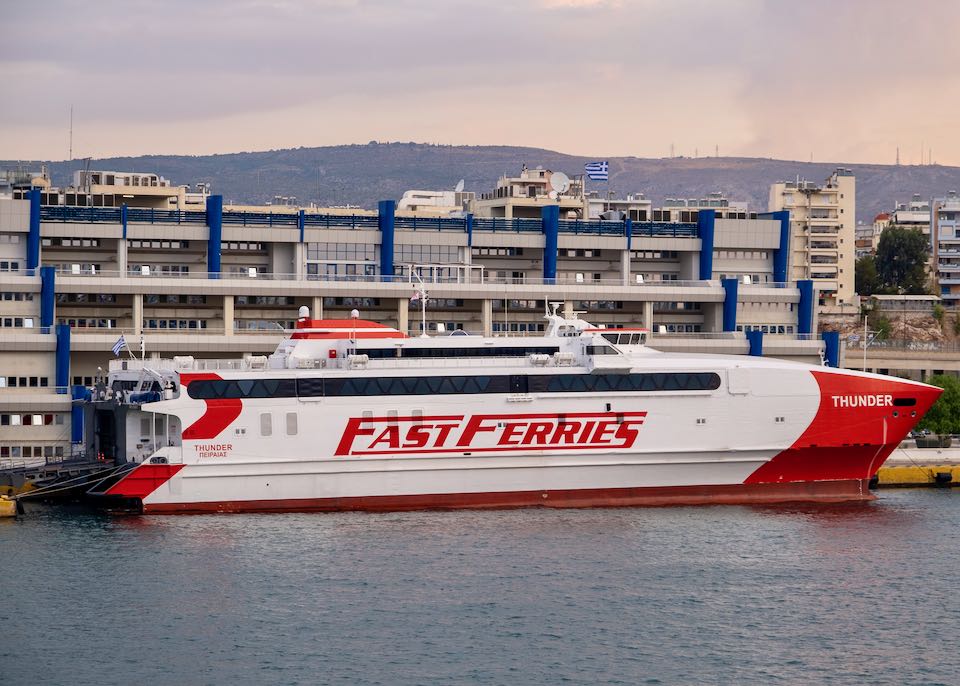 Fast Ferries ferry in Greece.