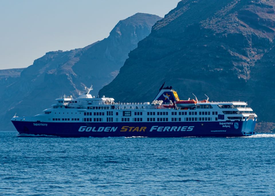 Golden Star ferry in Greece.