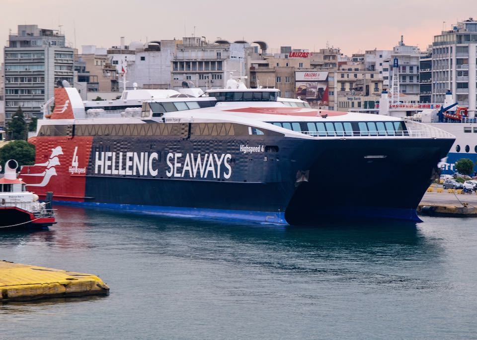 Hellenic Seaways ferry in Greece.