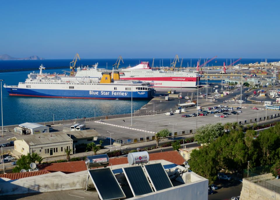 Heraklion Ferry Port.