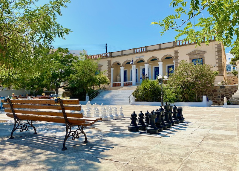 The square in Plaka village at the Archeological Museum