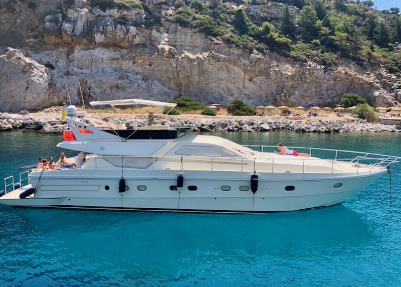 Luxury private boat tour in Rhodes.
