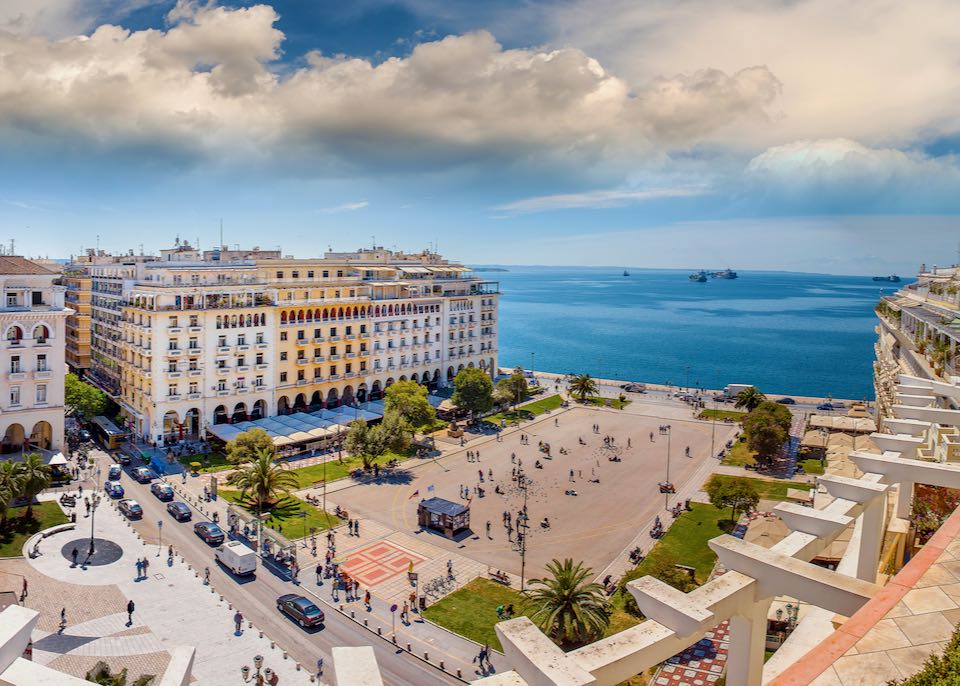 Hotel in downtown Thessaloniki.