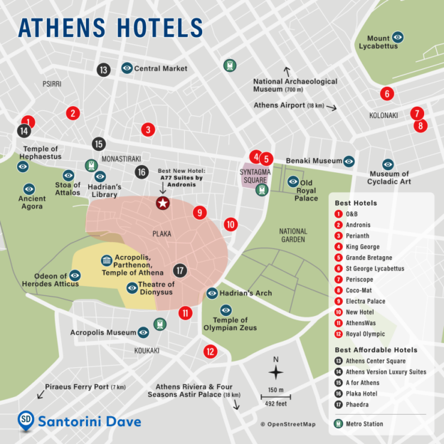 ATHENS HOTEL MAP Best Areas, Neighborhoods, & Places to Stay